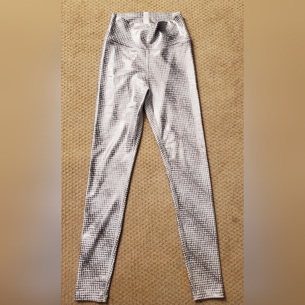 Peloton Silver and White Leggings